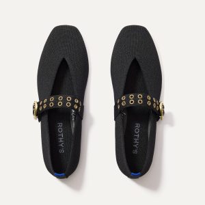 The Max Buckle Mary Jane - Black