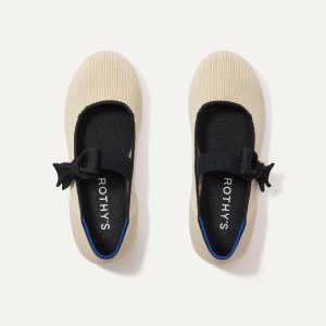 The Kids Tux Bow Mary Jane - Ivory
