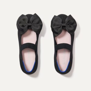 The Kids Big Bow Mary Jane - Black